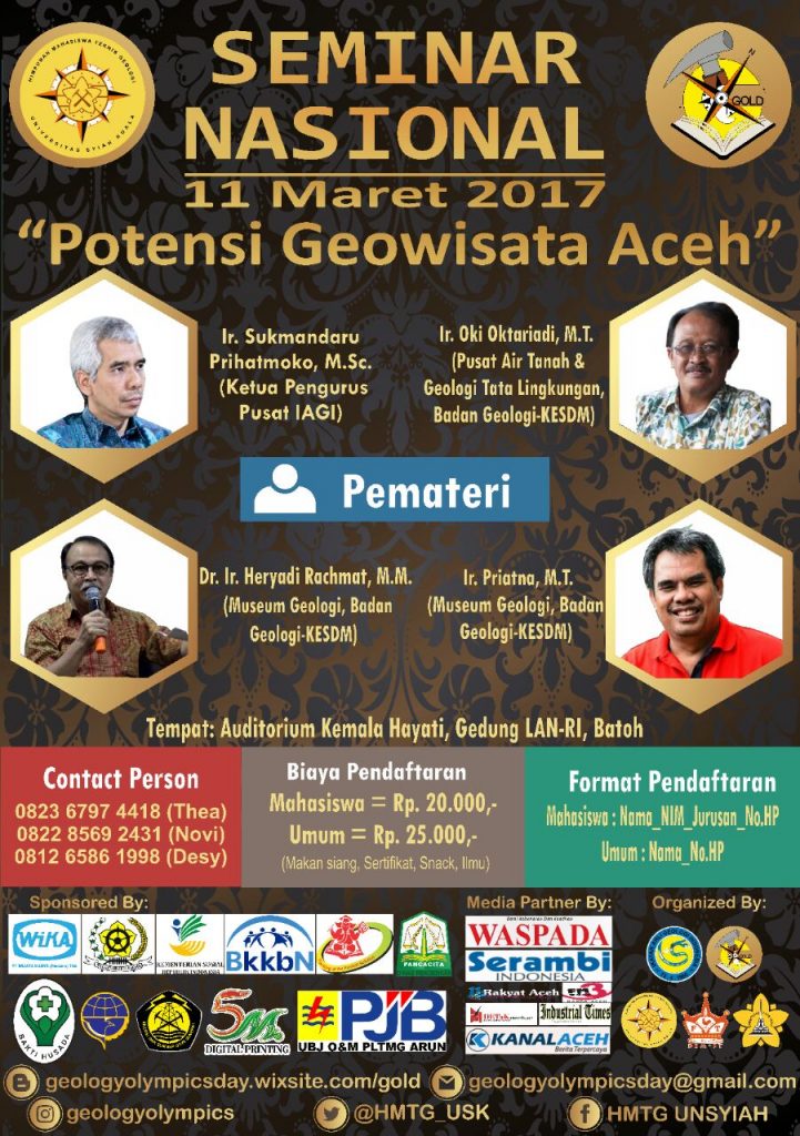 Seminar Nasional - Potensi Geowisata Aceh 20170311